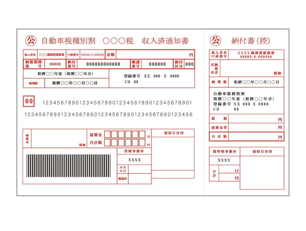 自動車税納税証明書
